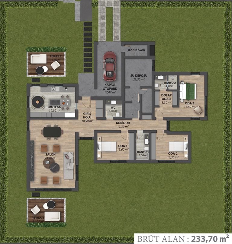 Floor Plan of Ocean Villas